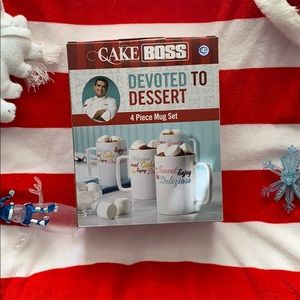 NIP Cake Boss 4 Piece Mug Set